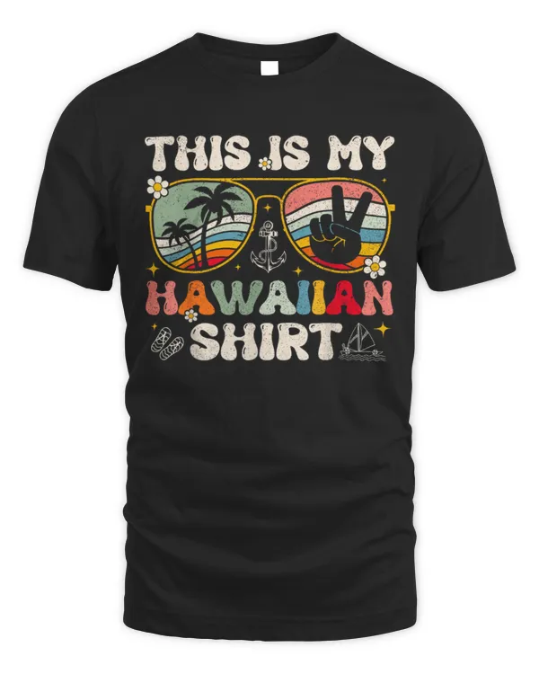 Cute This Is My Hawaiian Tropical Luau Costume Party Hawaii T Shirts